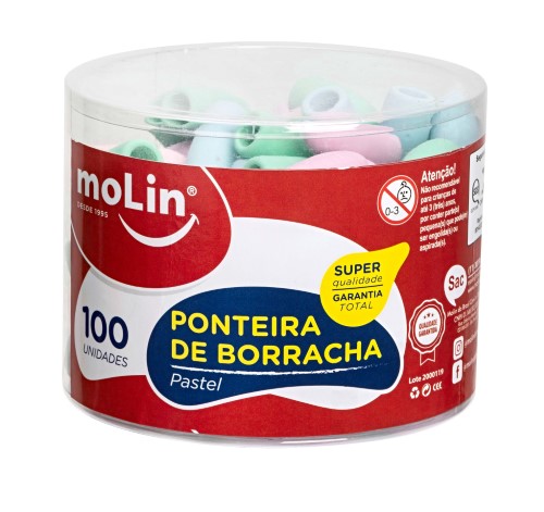 PONTEIRA DE BORRACHA PASTEL