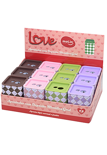 APONTADOR METALICO LOVE GRID – 31477