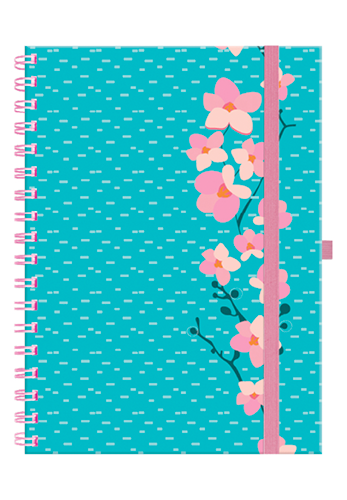 CADERNO COLLEGE ARGOLADO SAKURA – 40035