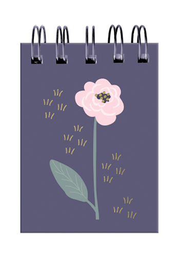 CADERNO POCKET ARGOLADO FLOWERS – 40034