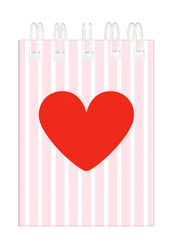 CADERNO POCKET ARGOLADO PINK HEART – 40059