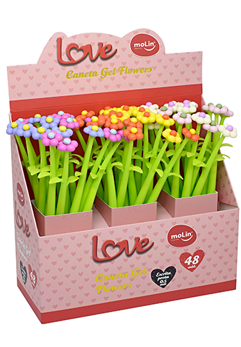 CANETA GEL LOVE FLOWERS 2 – 1333