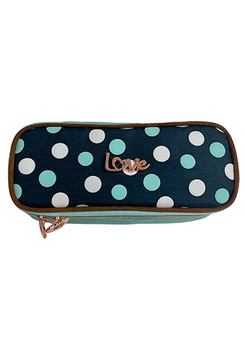 ESTOJO LOVE GREEN DOTS RETANGULAR – 40274