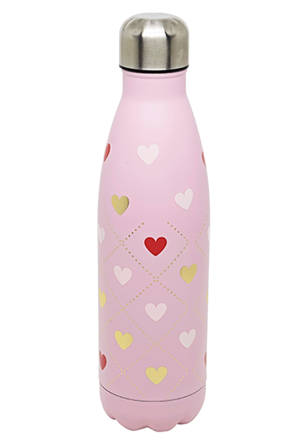 GARRAFA HOT & COLD 500 ML LOVE HEART ROSA – 23560