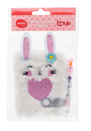 MINI CADERNO LOVE FANTASY COELHO- 23495