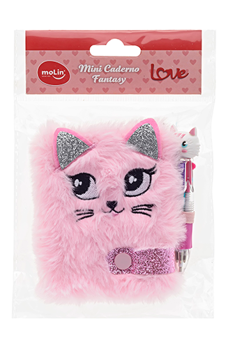 MINI CADERNO LOVE FANTASY GATO- 23496