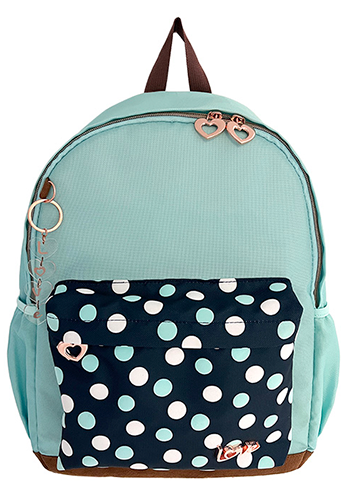 MOCHILA LOVE GREEN DOTS – 40273