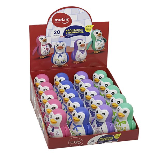 APONTADOR E BORRACHA NEW PINGUIM – 15460