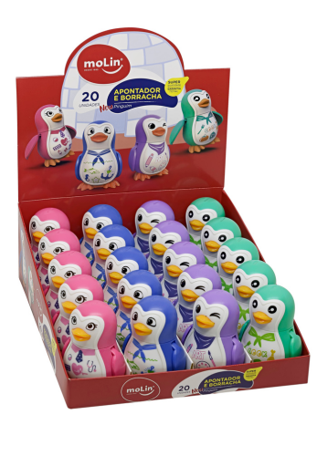 APONTADOR E BORRACHA NEW PINGUIM – 15460