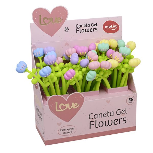 CANETA GEL LOVE FLOWERS TUTIPA 0,5 MM – 1337
